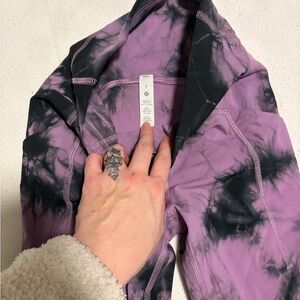 lululemon athletica Purple & Black Tie-Dye Leggings